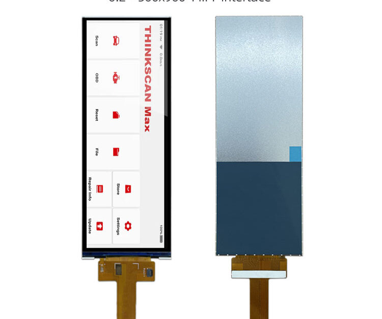 6 2 Inch Stretched Bar Display MIPI 2 LANE 360x960 IPS ST7701S Bar LCD
